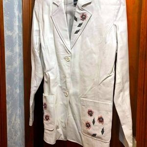 White Leather Jacket